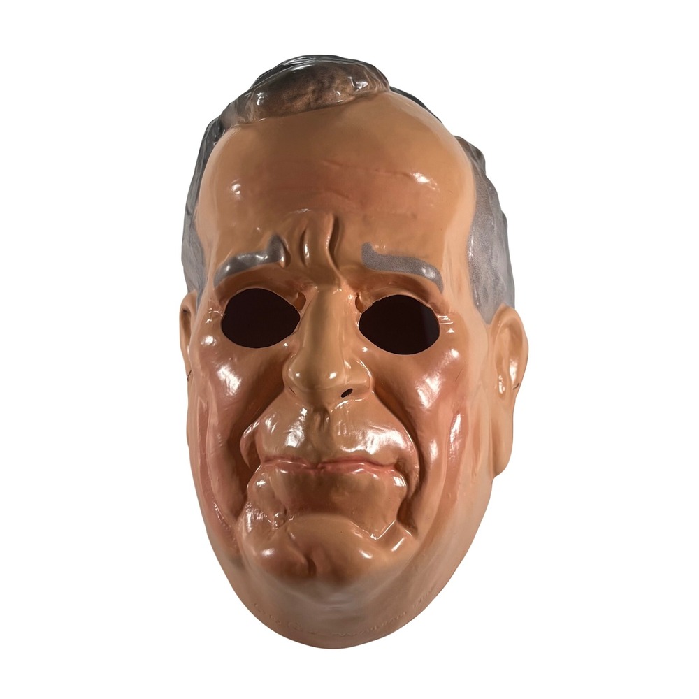 Vintage 1988 Cesar Masquerade George HW Bush Political Mask Halloween Costume